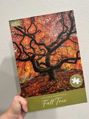 Professor Puzzle Fall Tree 1,000-Piece Jigsaw Puzzle - Orange